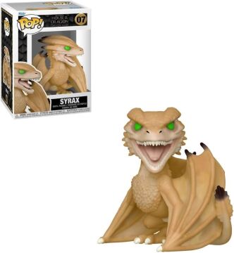 POP House of Dragon - Syrax Funko Vinil Figür (Uyumlu Kutu Koruyucu Kılıf ile Paketlenmiştir), Çok Renkli, 9,5 cm