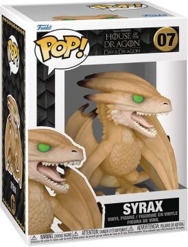 POP House of Dragon - Syrax Funko Vinil Figür (Uyumlu Kutu Koruyucu Kılıf ile Paketlenmiştir), Çok Renkli, 9,5 cm