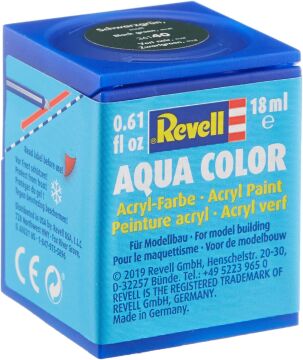 Revell - Su Bazlı Maket Boyası Siyah Yeşil Mat 18 Ml (36140)