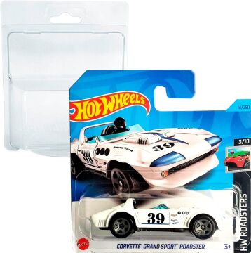 Hot Wheels Corvette Grand Sport Roadster 1:64 Ölçekli Çocuklar için Araba, Sürme Yapmayan Oyuncak Araç, Spor Teması, Push Operasyonu, Taşınabilir, Blister ve Kart Koruyucu Paketi Dahil Friki Maymun
