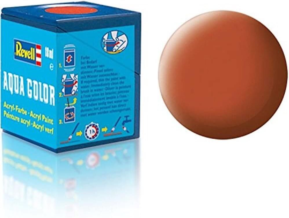 Revell - Su Bazlı Maket Boyası Kahverengi Mat 18 Ml (36185)
