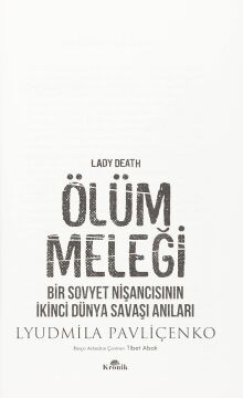Ölüm Meleği: Bir Sovyet Nişancısının İkinci Dünya Savaşı Anıları
