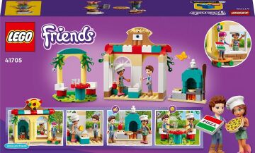 LEGO® Friends Heartlake City Pizzacısı 41705 - Yiyecek Oyuncaklarını Seven 5 Yaş ve Üzeri Çocuklar için Restoranlı Oyuncak Yapım Seti (144 Parça)