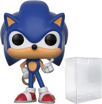 Funko Pop! Oyunlar: Sonic The Hedgehog - Halkalı Sonic vinil figür (koruyucu pop kılıflı)