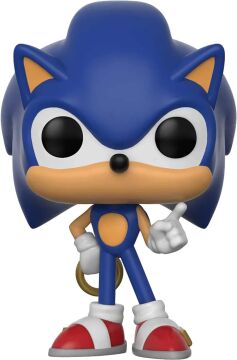 Funko Pop! Oyunlar: Sonic The Hedgehog - Halkalı Sonic vinil figür (koruyucu pop kılıflı)