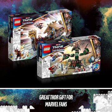 LEGO Marvel Yeni Asgard’a Saldırı 76207 - 7 Yaş ve Üzeri için 2 Minifigürlü Oyuncak Yapım Seti (159 Parça)