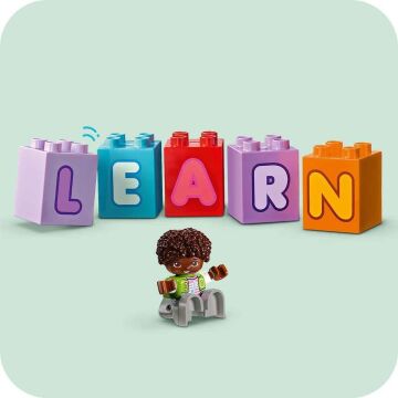 LEGO DUPLO Kasabası Alfabe Kamyonu Oyuncağı 10421-2 Yaş ve Üzeri Çocuklar için Eğitici Oyuncak Yapım Seti (36 Parça)