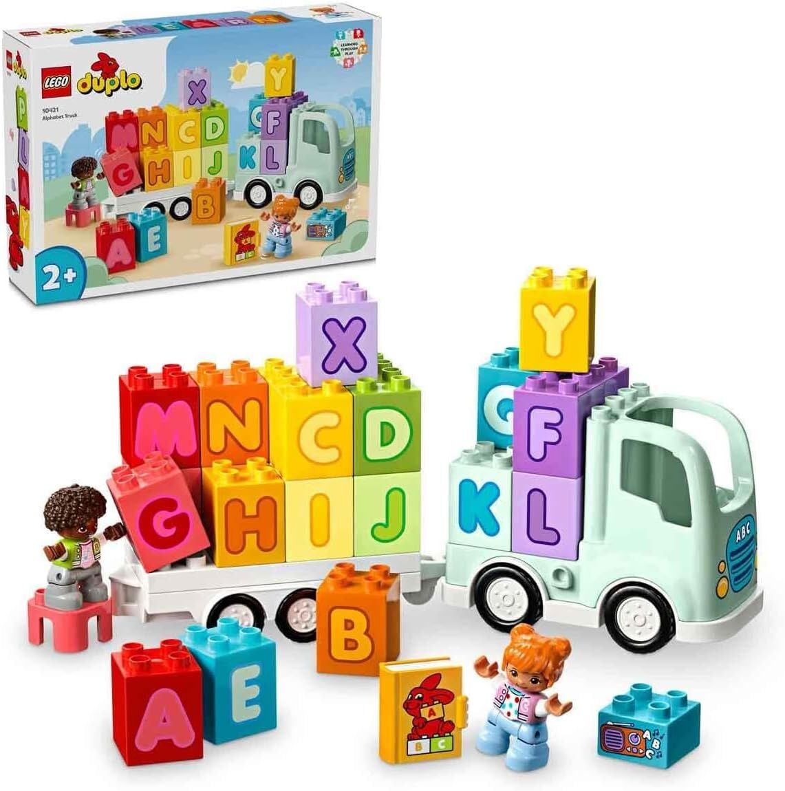 LEGO DUPLO Kasabası Alfabe Kamyonu Oyuncağı 10421-2 Yaş ve Üzeri Çocuklar için Eğitici Oyuncak Yapım Seti (36 Parça)