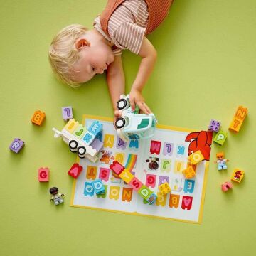 LEGO DUPLO Kasabası Alfabe Kamyonu Oyuncağı 10421-2 Yaş ve Üzeri Çocuklar için Eğitici Oyuncak Yapım Seti (36 Parça)