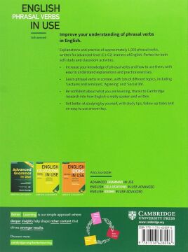 English Phrasal Verbs in Use Advanced Book with Answers: Vocabulary Reference and Practice