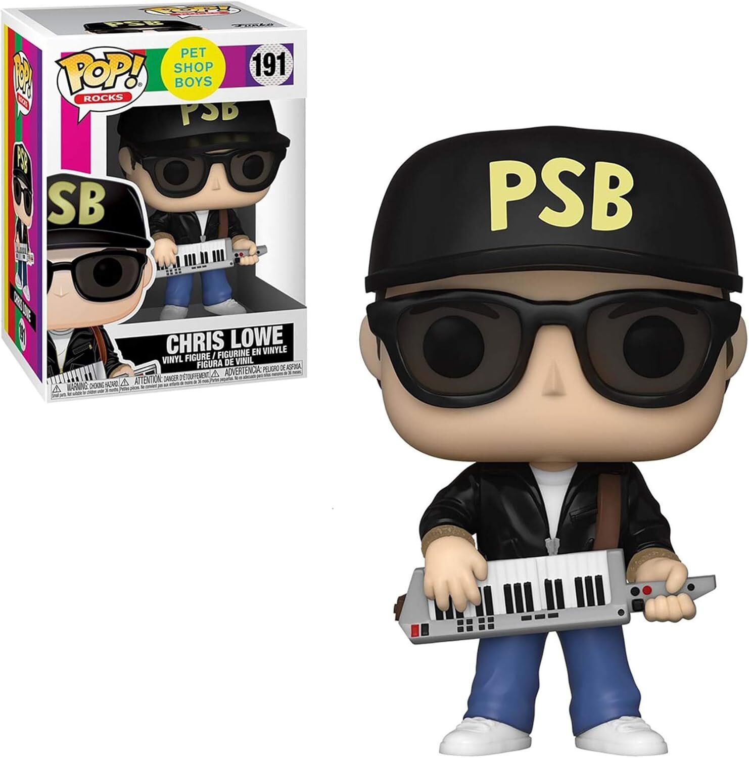 Funko 41208 POP Rocks: Pet Shop Boys-Chris Lowe Koleksiyon Oyuncak, Çok Renkli