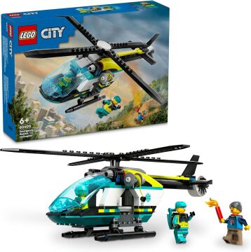 LEGO City Acil Kurtarma Helikopteri 60405-6 Yaş ve Üzeri Çocuklar için Helikopter İçeren Yaratıcı Oyuncak Yapım Seti (226 Parça)