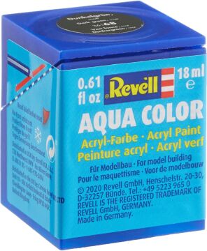 Revell - Su Bazlı Maket Boyası Koyu Yeşil Mat Raf 18 Ml (36168)