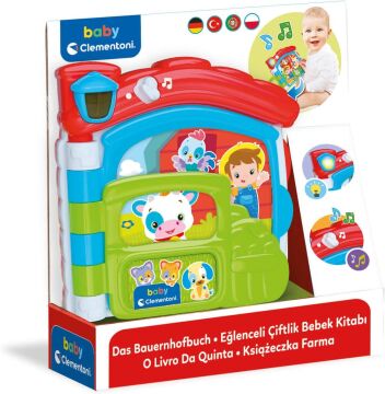 Clementoni - Bebek Kitabı Oyuncak, Hayvan Sesleri