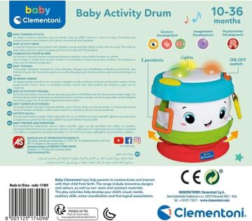 Baby Clementoni - Aktiviteli Bebek Davulu - 17409