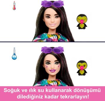 Barbie Cutie Reveal Bebekler Tropikal Orman Serisi - Tukan, 3 yaş ve üzeri, HKR00