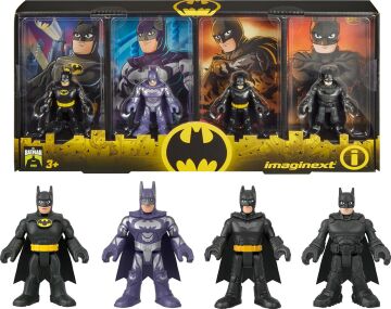 Fisher-Price Imaginext DC Süper Arkadaşlar Batman Oyuncakları 85. Yıl Dönümü Hatıra Seti, 3 Yaş ve Üzeri Hayranlar için Film Tarzlı
