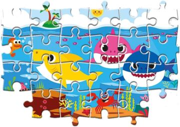 Clementoni - 2x20 Parça Puzzle - Baby Shark