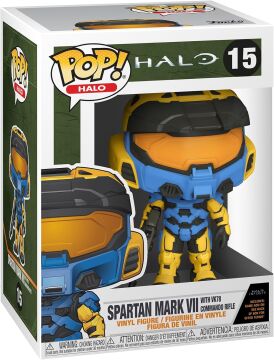 Funko Pop! Halo: Spartan Mark VII w / VK78 Commando Riffle - Yellow / Blue
