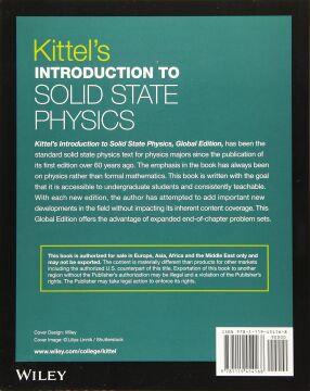 Kittel's Introduction to Solid State Physics, Global Edition