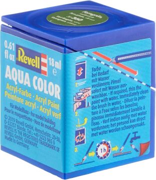 Revell - Su Bazlı Maket Boyası Yeşil İpek 18 Ml (36360)
