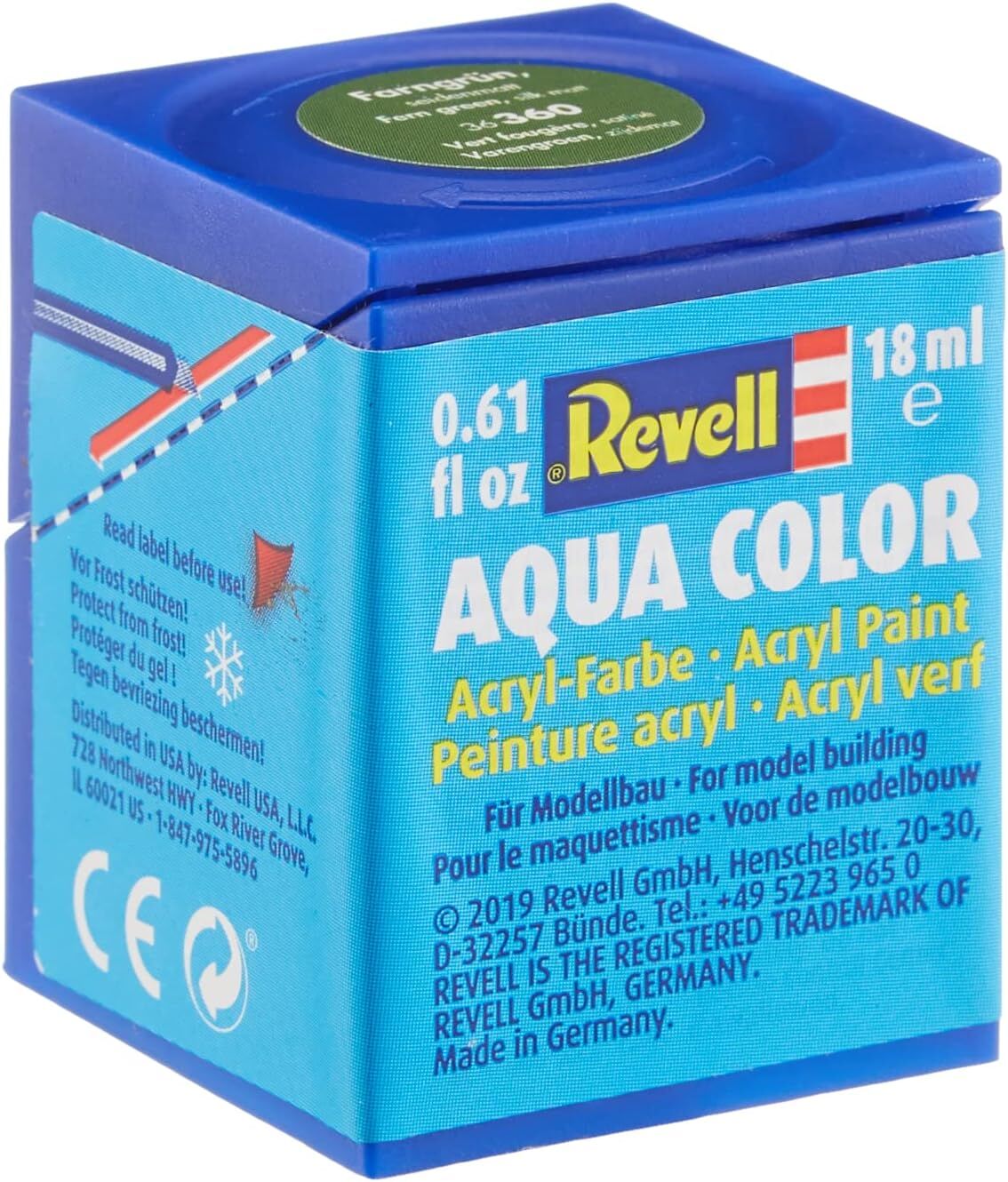 Revell - Su Bazlı Maket Boyası Yeşil İpek 18 Ml (36360)
