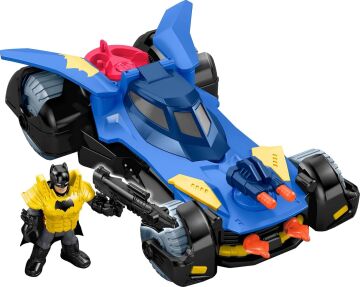 Imaginext DC Super Friends Delüks Batmobil, Batman Aksiyon Figürü ve 3 Adet Fırlatıcılı DHT64