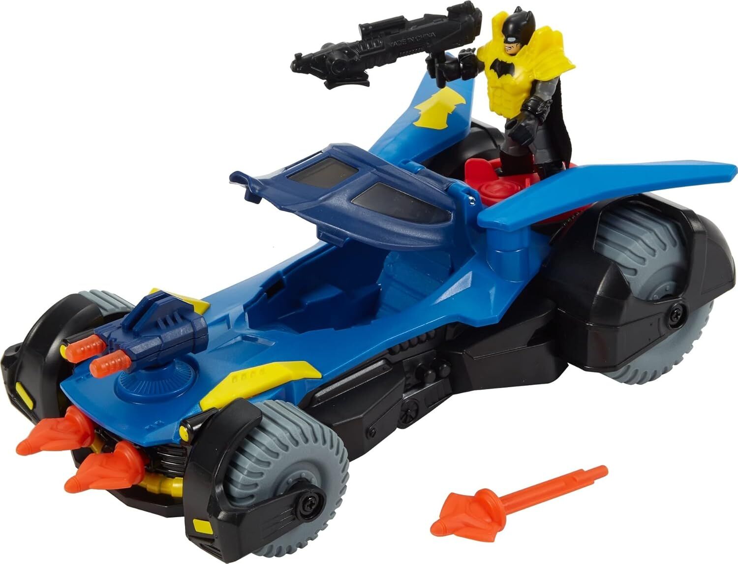 Imaginext DC Super Friends Delüks Batmobil, Batman Aksiyon Figürü ve 3 Adet Fırlatıcılı DHT64