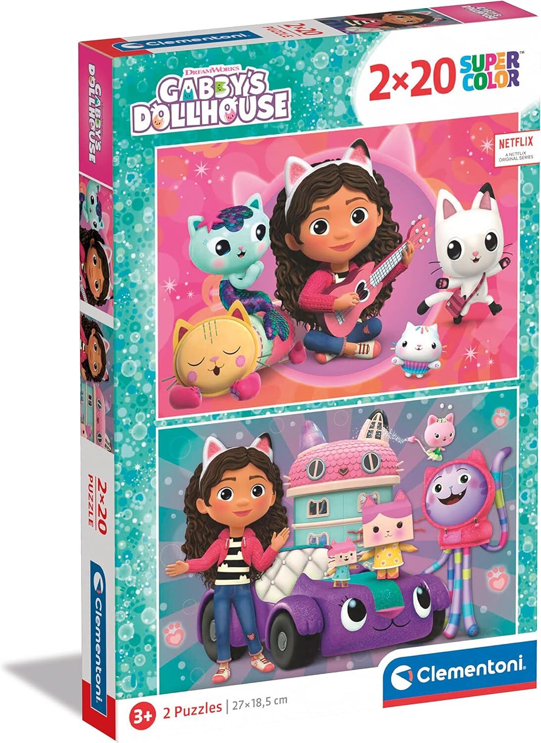 Clementoni 24802 Gabby's Dollhouse Puzzle, Çok Renkli