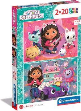 Clementoni 24802 Gabby's Dollhouse Puzzle, Çok Renkli