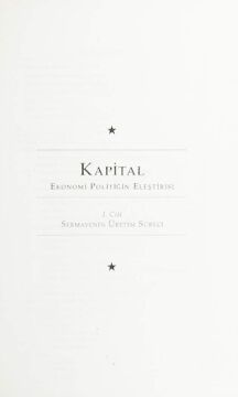 Kapital Set: 3 Kitap Takım Kutulu