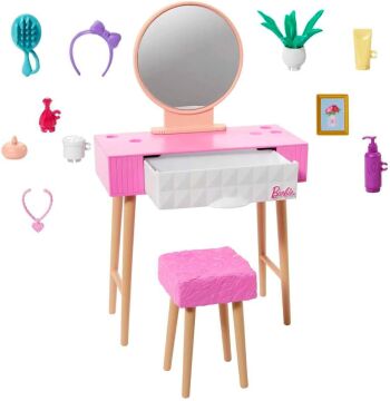 Barbie-Hjv32 'nin Ev Dekorasyonu Oyun Seti - Bahçe Aksesuarları Hjv33
