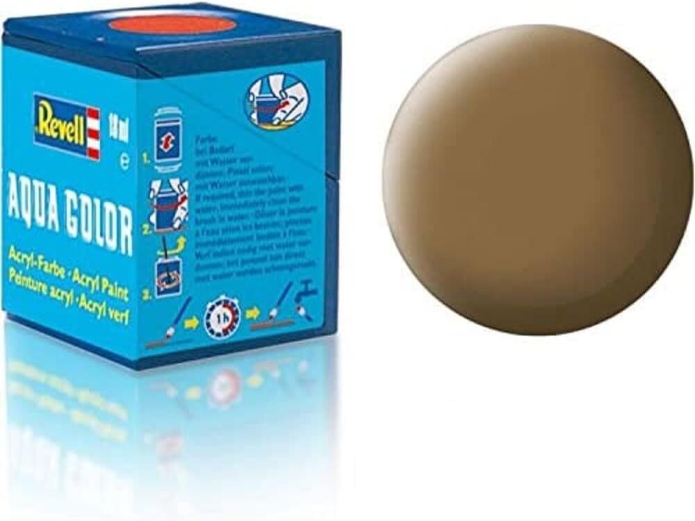 Revell - Su Bazlı Maket Boyası Koyu Toprak Mat 18 Ml (36182)