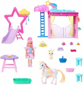 Barbie A Touch Of Magic Chelsea ve Pegasus Oyun Seti