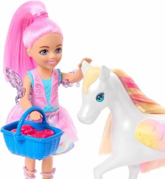 Barbie A Touch Of Magic Chelsea ve Pegasus Oyun Seti