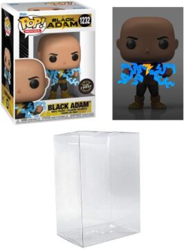 Funko Pop! - Siyah Adam - Siyah Adam No Cape Aydınlatmalı Göğüs Kovalaması Byron's Tavan Arası Pop Koruyucusuyla Birlikte