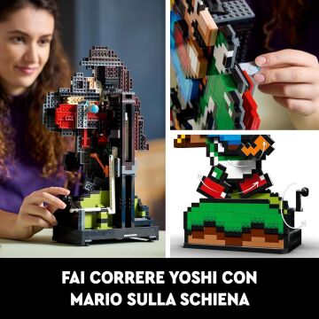LEGO Super Mario Super Mario World: Mario ve Yoshi 71438 - Yetişkinler için Sergilenebilir Koleksiyonluk Yapım Seti (1215 Parça)