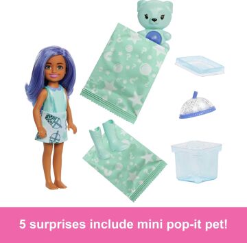 Barbie Pop Reveal Bubble Tea Serisi Chelsea Bebekleri Sürpriz Paket HRK63