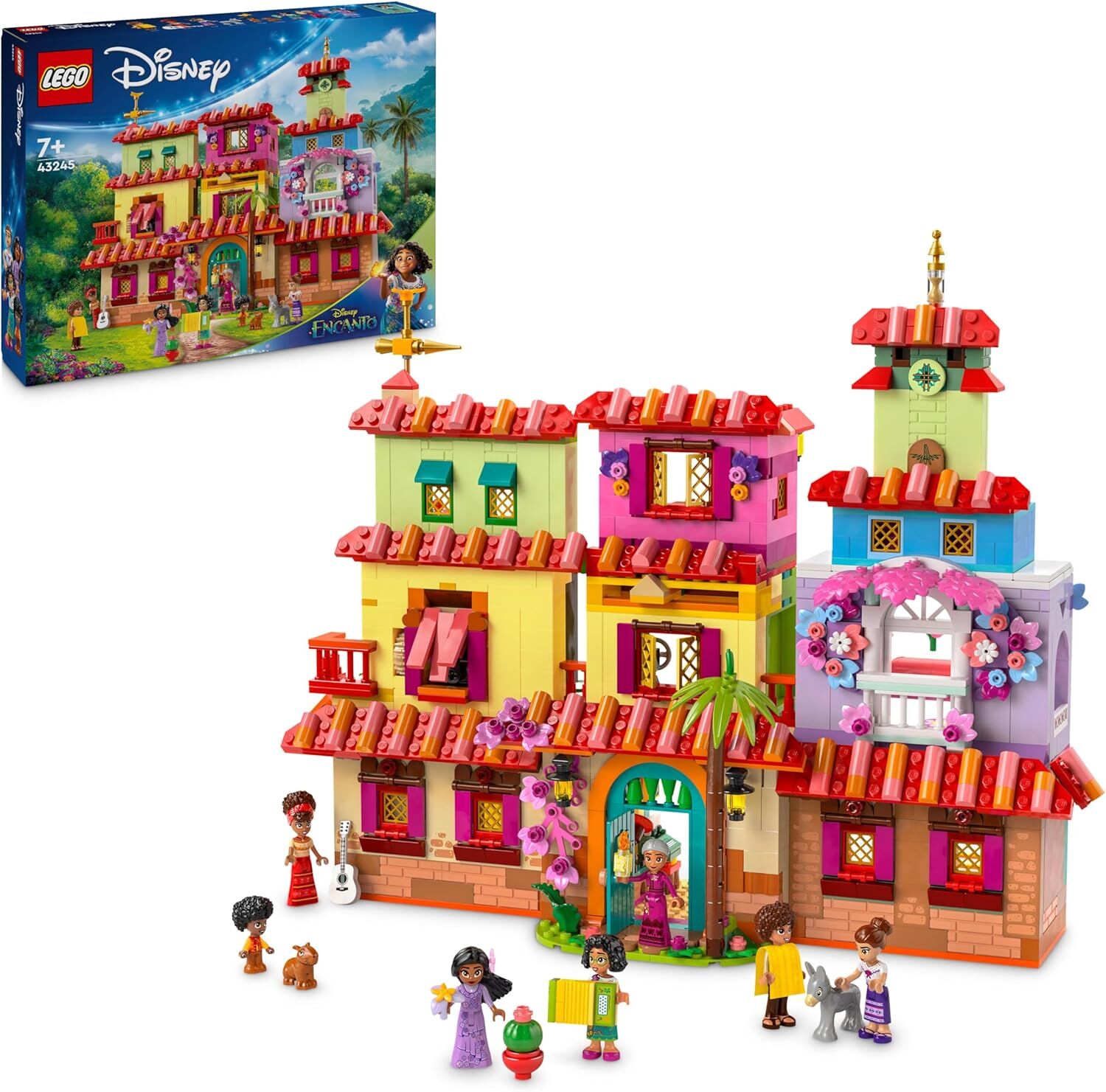 LEGO Disney Enkanto Sihirli Madrigal Evi 43245 – 7 Yaş ve Üzeri Çocuklar İçin Mirabel Mini Bebek Figürü İçeren Yaratıcı Oyuncak Yapım Seti (1560 Parça)