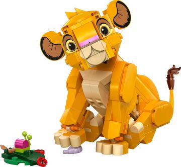LEGO ǀ Disney Yavru Aslan Kral Simba 43243, 6 Yaş ve Üzeri Çocuklar İçin İnşa Edilebilen Yaratıcı Oyuncak Yapım Seti (222 Parça)