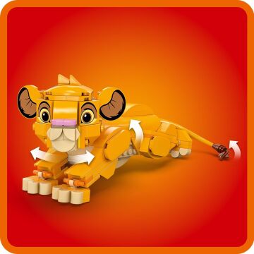 LEGO ǀ Disney Yavru Aslan Kral Simba 43243, 6 Yaş ve Üzeri Çocuklar İçin İnşa Edilebilen Yaratıcı Oyuncak Yapım Seti (222 Parça)