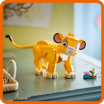 LEGO ǀ Disney Yavru Aslan Kral Simba 43243, 6 Yaş ve Üzeri Çocuklar İçin İnşa Edilebilen Yaratıcı Oyuncak Yapım Seti (222 Parça)