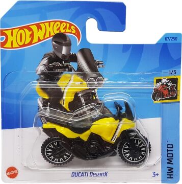 Hot Wheels - Ducati DesertX - HW Moto 1/5 - HKK31 - Short Card - Motosiklet - Sarı - Mattel 2023