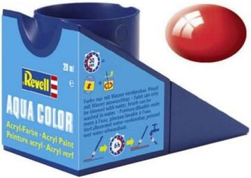 Revell - Su Bazlı Maket Boyası Ateş Kırmızısı Parlak 18 Ml (36131)