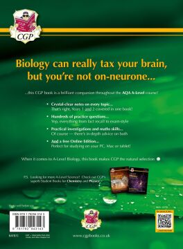 A-Level Biology for AQA: Year 1 & 2 Student Book with Online Edition: course companion for the 2024 and 2025 exams (CGP AQA A-Level Biology)