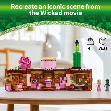 LEGO Wicked Glinda ve Elphaba’nın Yurdu 75683-8 Yaş ve Üzeri Çocuklar için 2 Mini Bebek İçeren Fantastik Oyuncak Yapım Seti (740 Parça)