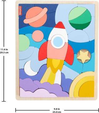Fisher-Price Ahşap Uzay Yapboz