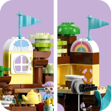 LEGO® DUPLO® 3’ü 1 Arada Ağaç Ev 10993-3 Yaş ve Üzeri için Yaratıcı Oyuncak Yapım Seti (126 Parça)