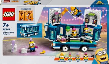 LEGO Despicable Me 4 Minyonların Müzikli Parti Otobüsü 75581 7 Yaş ve Üzeri Çocuklar İçin Yaratıcı Oyuncak Yapım Seti (379 Parça)