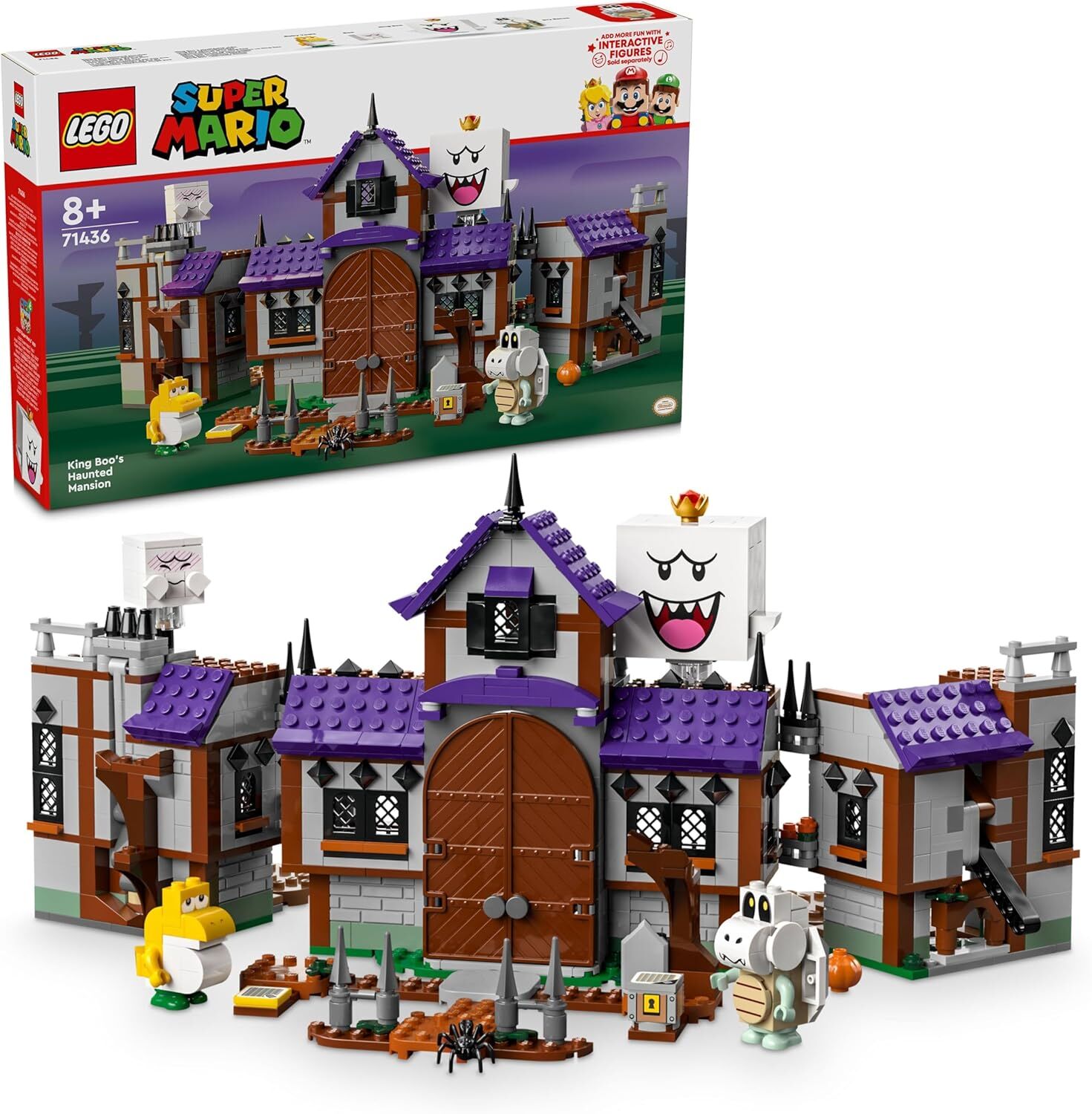 LEGO Super Mario King Boo’nun Perili Köşkü 71436-8 Yaş ve Üzeri Çocuklar için Hayaletli bir Nintendo Macerası İçeren Yaratıcı Oyuncak Yapım Seti (932 Parça)
